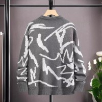 Piececool Men’s Knitted Sweater – Classic Round Neck, Warm & Stylish Winter Wear